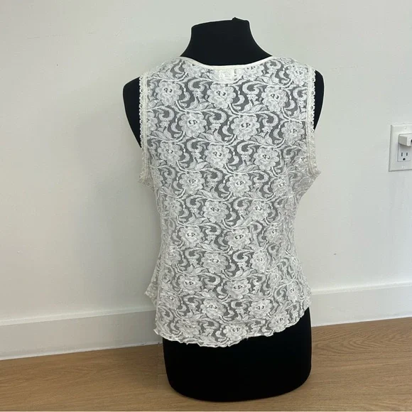 Vintage Cinema Etoile Lace Blouse L - Picture 2 of 10